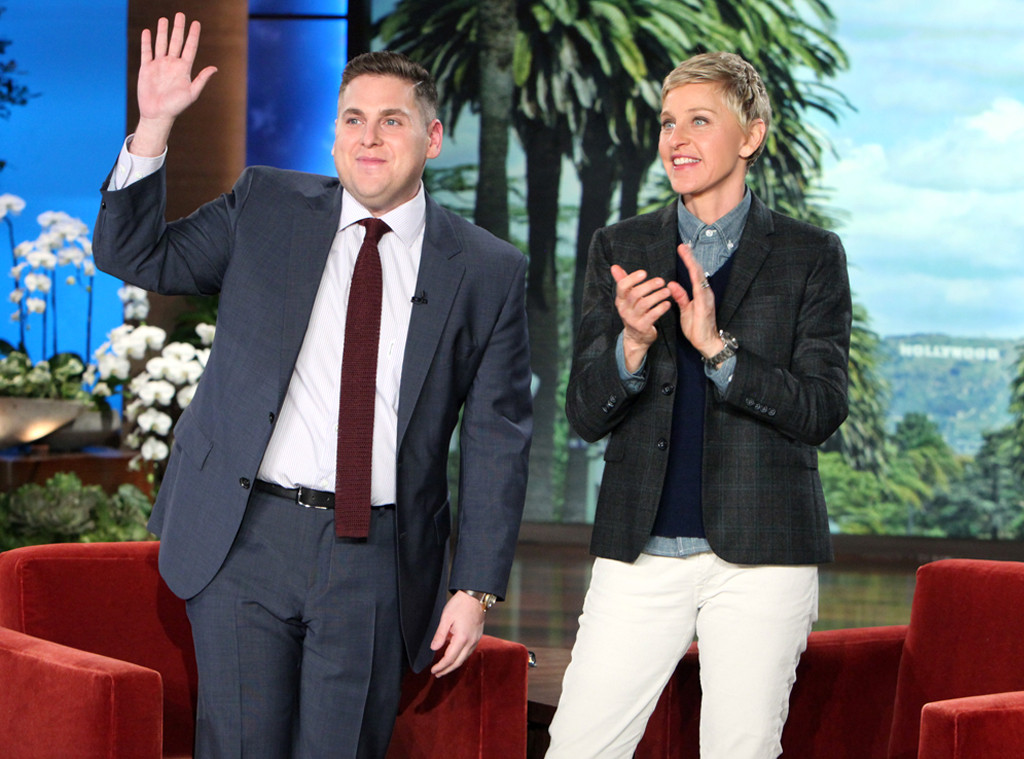 Jonah Hill, Ellen DeGeneres, The Ellen DeGeneres Show Jonah Hill, Ellen DeGeneres, The Ellen DeGeneres Show
